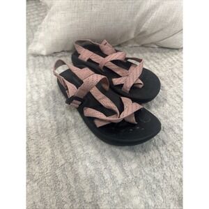 Madden Girl Sandals Women's 7 Blush Pink Strap Summer Shoes Beach Outdoor